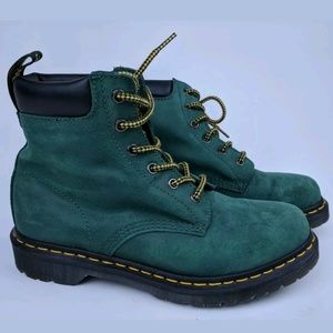 green suede doc martens